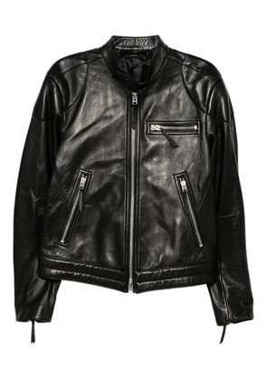 TOM FORD leather biker jacket - Black