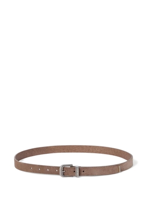 Brunello Cucinelli reversed leather belt - Neutrals