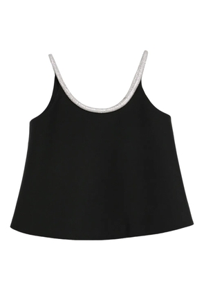 Róhe A-line appliqué-detail top - Black