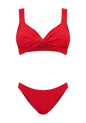 Hunza G Juno crinkle bikini - Red