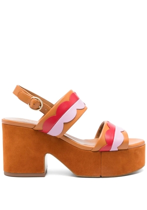 Clergerie 80mm Cloud sandals - Orange