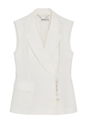 Simkhai Valarie crossover-front blazer vest - White