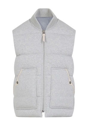 TOM FORD quilted panelled vest - Green