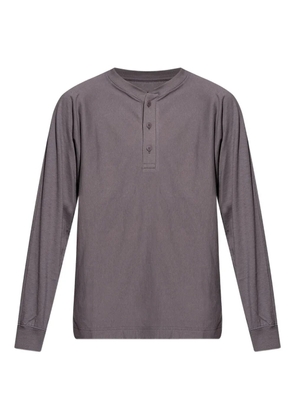 Homme Plissé Issey Miyake henley long-sleeve T-shirt - Grey
