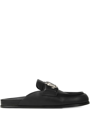 Jimmy Choo Milo leather slippers - Black