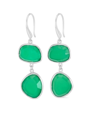 DOWER AND HALL pebble drop earrings - Green