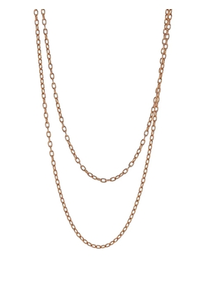The Love Knot by Coralie 18kt rose gold chain necklace - Pink