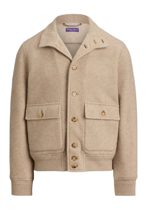 Ralph Lauren Purple Label fleece pocket cardigan - Neutrals