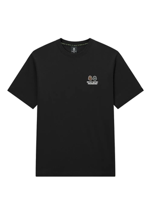 FINGERCROXX embroidered-logo crew-neck T-shirt - Black
