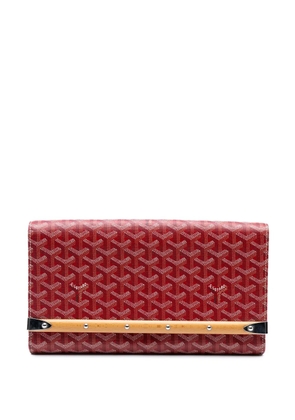 Goyard Pre-Owned 2012 Goyardine Monte Carlo Bois clutch bag - Red
