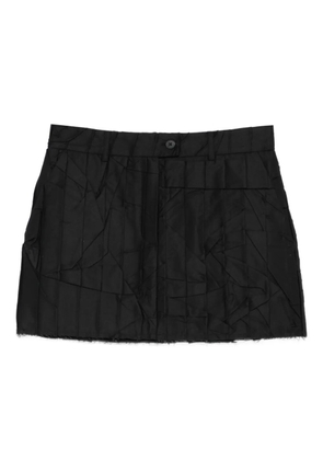 MEDEEA wrinkled mini skirt - Black