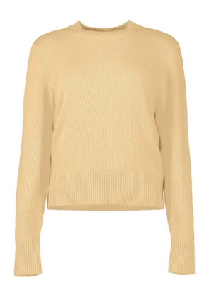 Allude long-sleeve ribbed-hem sweater - Neutrals