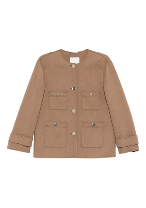 'S Max Mara buttoned pocket jacket - Brown