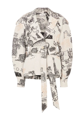 Temperley London belted jacket - White