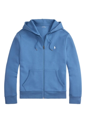 Polo Ralph Lauren full-zip logo-embroidery hoodie - Blue