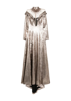 Saiid Kobeisy crystal-embellished maxi dress - Metallic