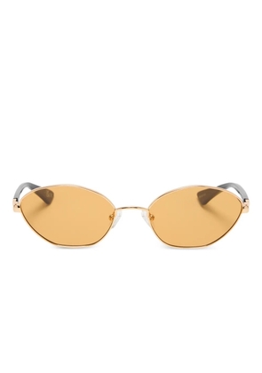 Le Specs Le Bebe oval-frame sunglasses - Gold