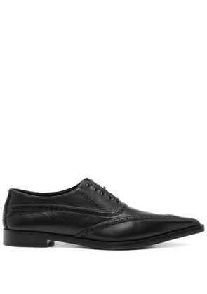 Alexander McQueen Pre-Owned pointed-toe brogues - Black