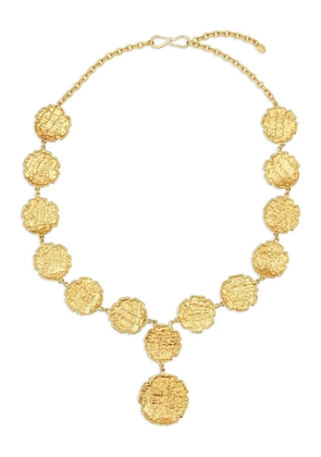 Sylvia Toledano Swan hammered-circle pendant necklace - Gold