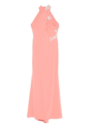 CRISTALLINI stretch-crepe maxi dress - Orange