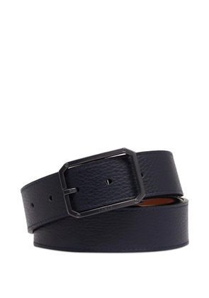 Lancel leather square-buckle belt - Blue