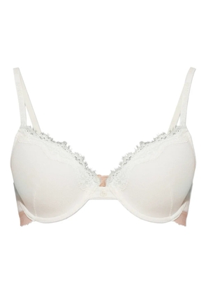 Emporio Armani lace trim bra - White