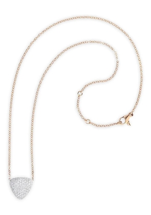 VHERNIER 18K rose gold Freccia diamond necklace