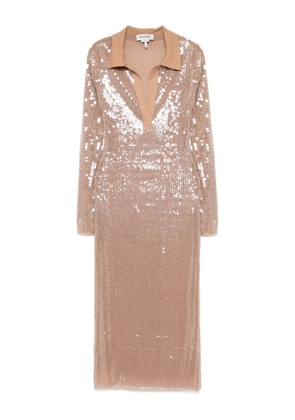 Monse mesh midi dress - Neutrals