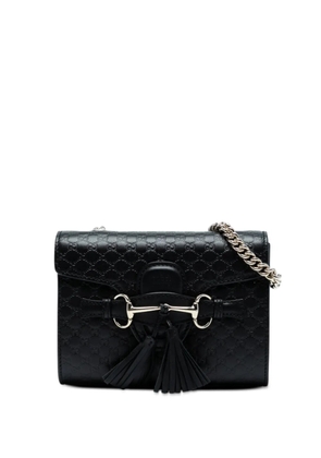 Gucci Pre-Owned 2016-2025 Mini Microguccissima Emily crossbody bag - Black