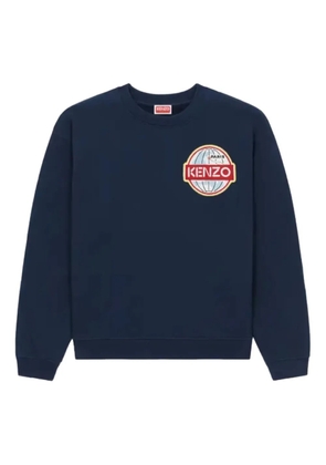 Kenzo logo-patch sweatshirt - Blue