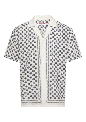 Orlebar Brown Maitan geometric-print shirt - White