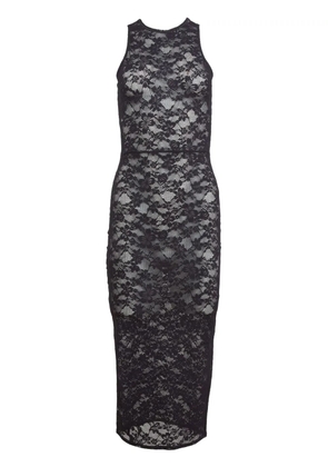 Fleur Du Mal Le Stretch lace racer tank dress - Black