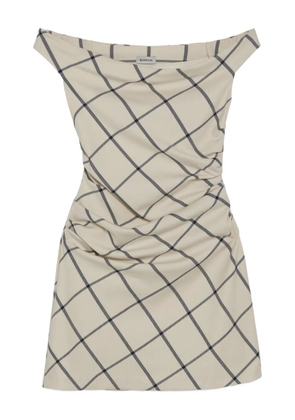 Simkhai Wells off-shoulder mini dress - Neutrals