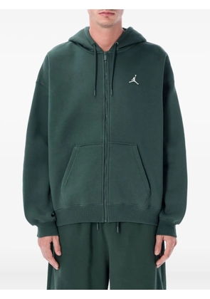 Jordan logo-detail zip-up hoodie - Green