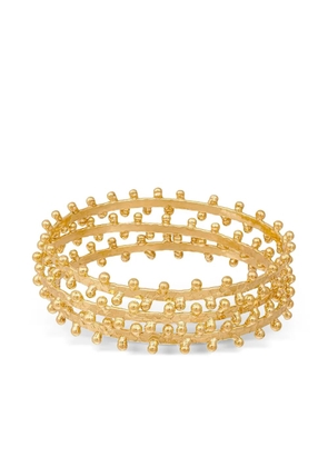 Sylvia Toledano beaded bangle bracelet - Gold