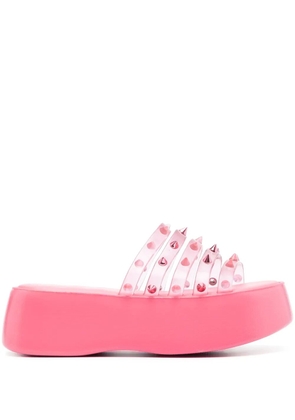 Jean Paul Gaultier x Melissa Punk Love Becky platform slides - Pink