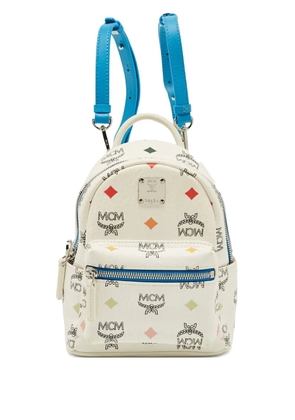 MCM Pre-Owned mini Stark coated canvas backpack - Neutrals