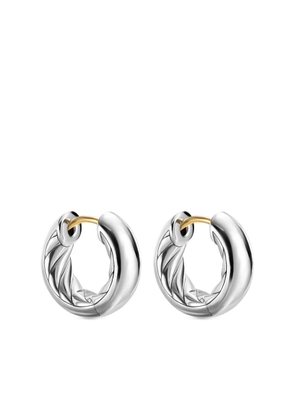 David Yurman sterling silver DY Mercer Micro hoop earrings (13.4mm)