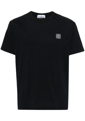 Stone Island logo-appliqué cotton T-shirt - Blue