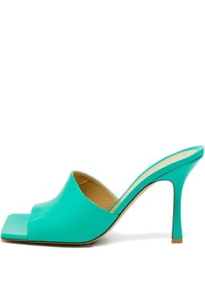 Bottega Veneta Pre-Owned Stretch heeled slide sandals - Green