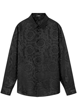 Versace Barocco-jacquard shirt - Black