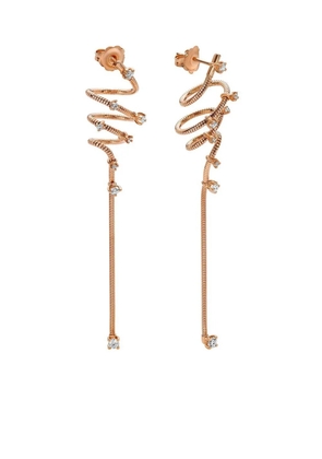 Mattia Cielo 18K rose gold Rugiada diamond earrings - Pink