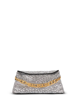 Balmain 1945 rhinestone-embellished clutch bag - Black