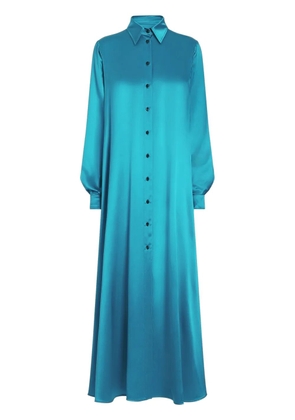 Dolce & Gabbana satined shirt dress - Blue