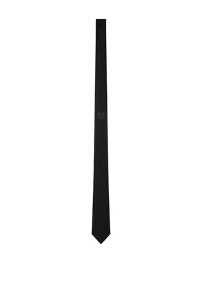 Versace Medusa-embroidered tie - Black