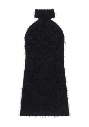 Courrèges fringed halter-neck dress - Black