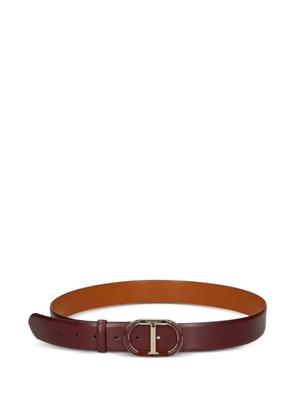 TWINSET logo-buckle leather belt - Red