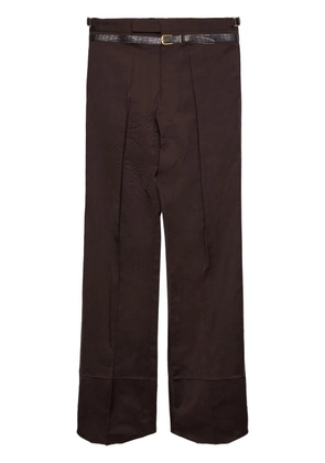 Prada belted trousers - Brown