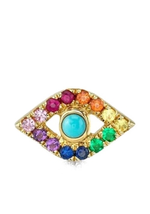 Sydney Evan 14K yellow gold Evil Eye multi-stone earring
