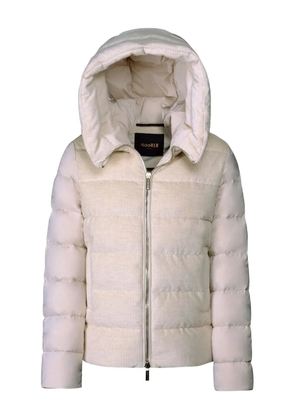 Moorer Nitya-Lvo hooded corduroy jacket - Neutrals